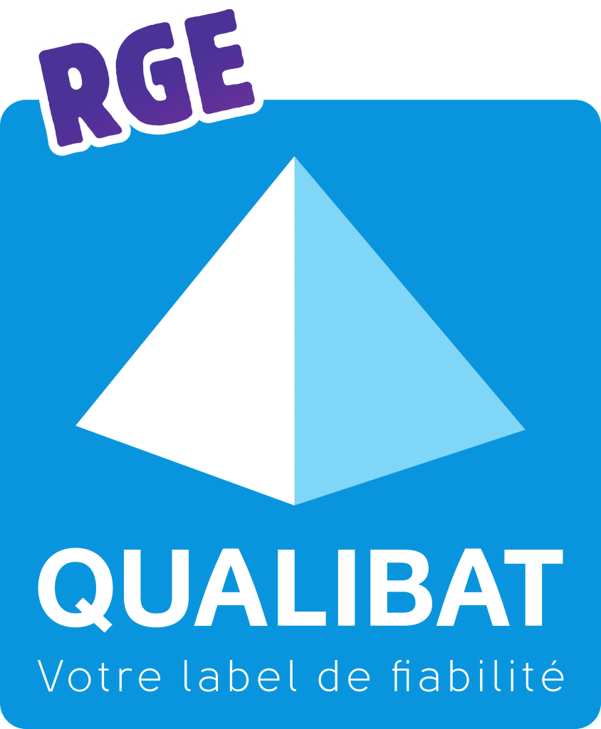 Logo Qualibat RGE, garantissant la qualification et la reconnaissance des professionnels du bâtiment